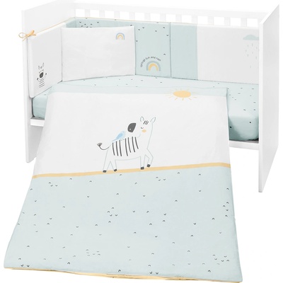 KikkaBoo Бебешки спален комплект 6 части 60/120 Stripy Friends (41101060137)