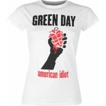Image 1 of Plastic head дамска тениска green day - american idiot heart - БЯЛ - plastic head - phd12449g