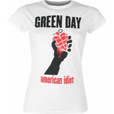 Plastic head дамска тениска green day - american idiot heart - БЯЛ - plastic head - phd12449g