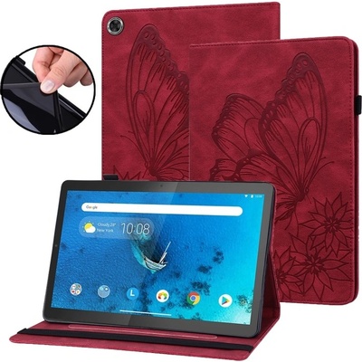 Vsetkonamobil 53341 ART BUTTERFLY Zaklápacie puzdro Lenovo Tab M10 Plus 3. generácia červené