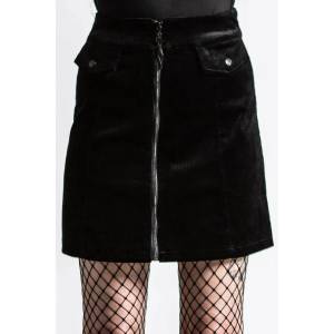 KILLSTAR Дамска пола KILLSTAR - Be Major Corduroy - Черен - KSRA004059