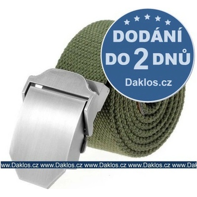 Daklos Elegantní zelený tkaný opasek pásek