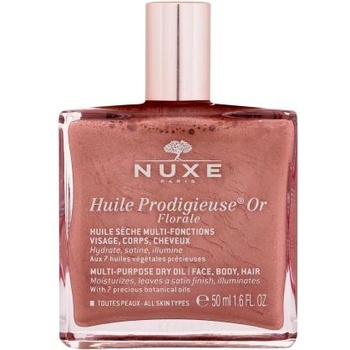 NUXE Huile Prodigieuse Or Florale 50 ml многофункционално сухо масло с блясък за лице, тяло и коса за жени