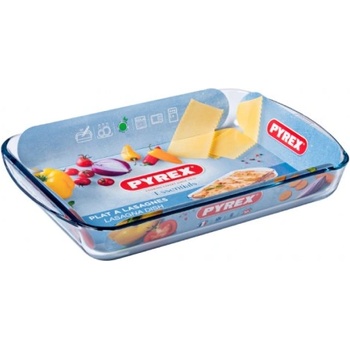 Pyrex Тава правоъгълна с дръжки Pyrex Essentials, 3.7 л, 40 x 27 x 6 см (012318)