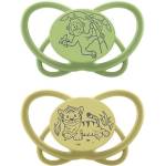 NIP Бебешка залъгалка NIP Green - My Butterfly, 0-6 м, 2 броя, зелена/жълта (4000821425224) - baby