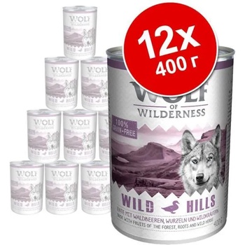 Wolf of Wilderness Green Fields - Lamb 12x400 g