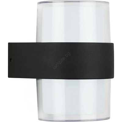 TELEFUNKEN 320405TF - LED външно стеннo осветително тяло 2xLED/8W/230V IP44 черно (BL2108)