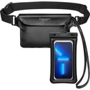 Púzdro SPIGEN A621 UNIVERSAL WATERPROOF CASE & WAIST BAG čierne
