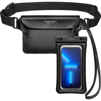 Púzdro SPIGEN A621 UNIVERSAL WATERPROOF CASE & WAIST BAG čierne