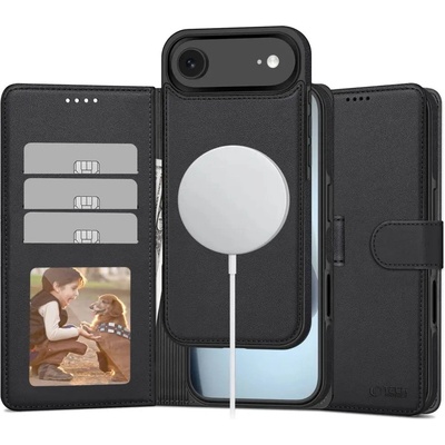 Tech-Protect Калъф Tech-Protect Wallet MagSafe за iPhone 17 Air - черен мат