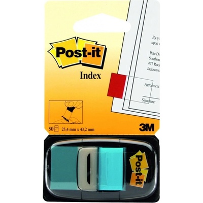 3M Post-it záložky 25,4x43,2 azurové (680-23)