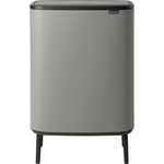 Brabantia Кош за смет Brabantia Bo Touch Hi 2x30L, Mineral Concrete Grey (1001266) - topmall