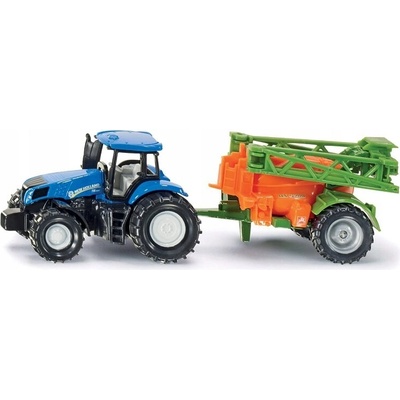 Hračka traktor Siku New Hollands postřikovačem 1:87