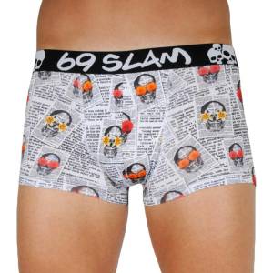 69slam Мъжки боксерки 69SLAM hip newspaper 69slam | Byal Mnogotsveten | МЪЖЕ | XXL