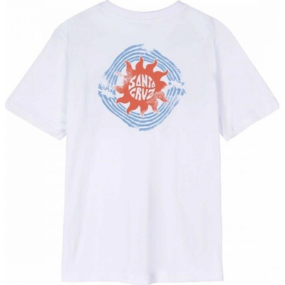 SANTA CRUZ tričko Sun Daze T-Shirt White WHITE