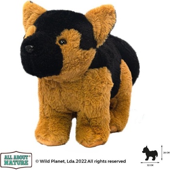 Wild Planet Плюшена играчка, Немска овчарка 25см. Wild Planet (K8706)