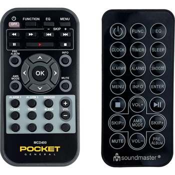 GENERAL Soundmaster mcd400 - дистанционно управление дубликат (mcd400)