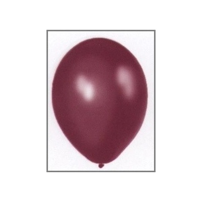 Balonek latexový 28 cm metalický burgundy