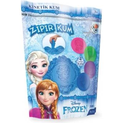Eren - Кинетичен пясък с 4 лицензирани формички - Замръзналото кралство - Син - 500 г (ZKP 500-50-P)