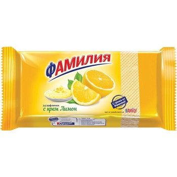 Image 1 of Karmela ВАФЛИ ФАМИЛИЯ 220ГР ЛИМОН
