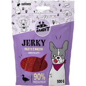 VetExpert Mr. Bandit JERKY duck fillets - деликатесно лакомство за кучета, патешки филета, 500 гр - Полша