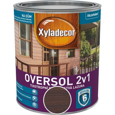 Xyladecor Oversol 2v1 0,75 l lieskový orech