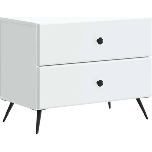 vidaXL Нощен шкаф Бяло 62 x 34, 5 x 47, 5 см Инженерна дървесина (895465)