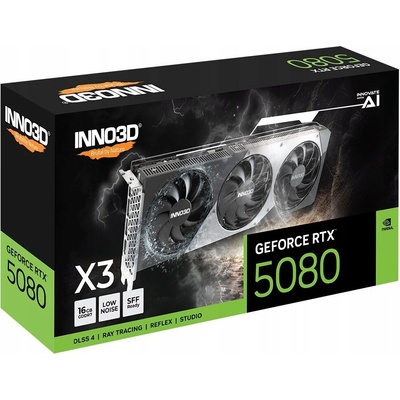 Inno3D GeForce RTX 5080 X3 16GB GDDR7 N50803-16D7-176068N