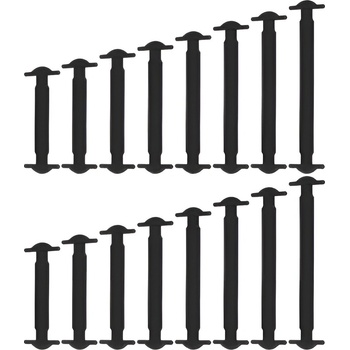 Malatec 19933 Silikónové bez zaväzovania 16 ks čierne