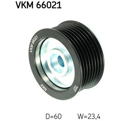 Vratná/vodiaca kladka rebrovaného klinového remeňa SKF VKM 66021