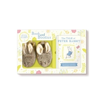 Tale of Peter Rabbit Book and First Booties Gift Set Potter Beatrix