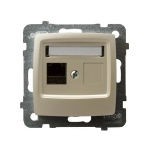 OSPEL РОЗЕТКА rj45 cat. 5 КРЕМ ПЕРЛА karo (5907577458805)