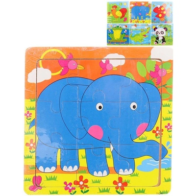 Lamps puzzle Panda 15x15cm