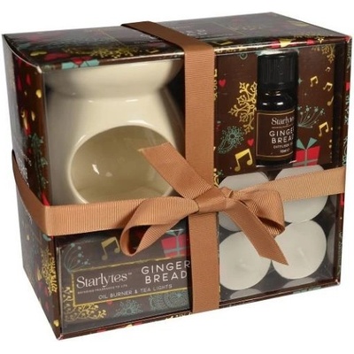 Starlytes Christmas Dárková sada Aroma lampa + olej 10 ml + svíčka 4 ks – Sleviste.cz