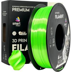 Smart Print FG-S94-E1, 3D нишка, PLA Silk, 1, 75mm, 1000g, Зелен (Green) (FG-S94-E1)