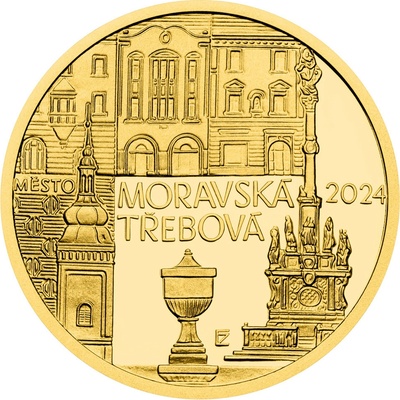 Česká mincovna Moravská Třebová 5000 Kč 2024 zlatá mince PROOF 1/2 oz