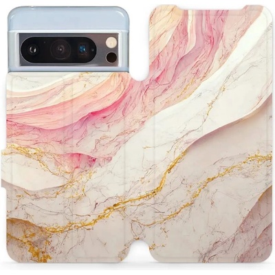 Mobiwear Google Pixel 8 Pro VP32S Růžový a zlatavý mramor