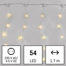 EMOS LED vianočná drop reťaz záclona 1,7x2 m vonkajšia aj vnútorná teplá biela programy