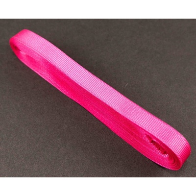 Luxusná saténová rypsová stuha - šírka 1 cm - pink