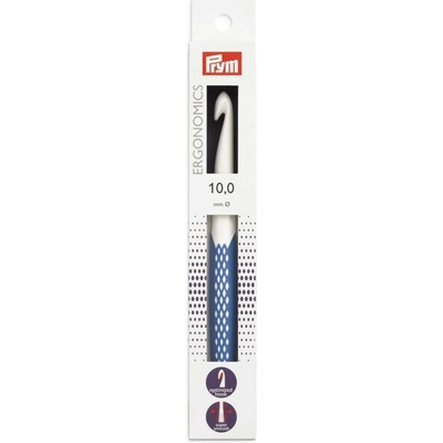 PRYM Háček na háčkování ergonomický plastový PRYM ERGO, velikost 6mm, délka 17cm