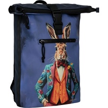 New Rebels Nepromokavý rolovací batoh Mart Art New York Rabbit 19 l