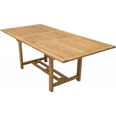 DEOKORK Zahradní obdelníkový stůl MONTANA 160/210 x 90 cm (teak)