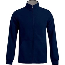 Promodoro 7971 / Pánská dvojitá fleecová bunda navy/light grey