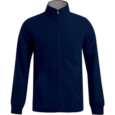 Promodoro 7971 / Pánská dvojitá fleecová bunda navy/light grey