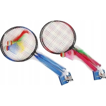 Mikro trading Badmintonové rakety 2 ks + košíček