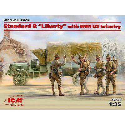 ICM Standard B Liberty with WWI Infantry 1:35