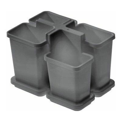 odkapávač příb. 16,4x11,2x12,5 cm, BELLA, šedý, plast