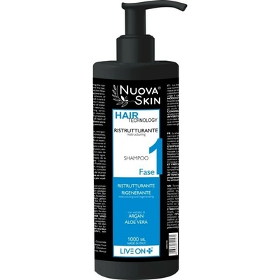 LiveOn Nuova Skin Reštrukturačný a regeneračný šampón na vlasy 1000 ml