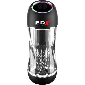 PDX ViewTube Pro - вибриращ масажор с всмукване (черен)