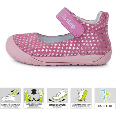 DDstep balerínky barefoot 070-980A dark pink